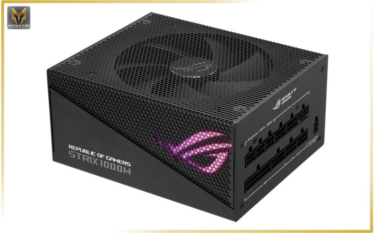 منبع تغذیه کامپیوتر ایسوس مدل Asus ROG STRIX 1000W Gold Aura Edition مشکی