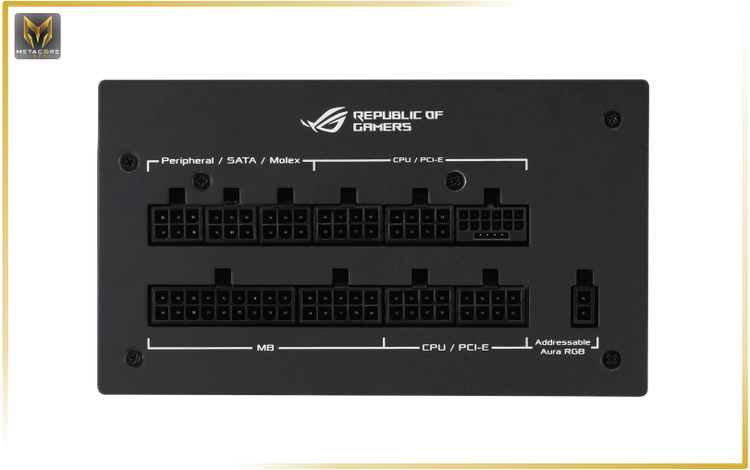 منبع تغذیه کامپیوتر ایسوس مدل Asus ROG STRIX 1000W Gold Aura Edition مشکی