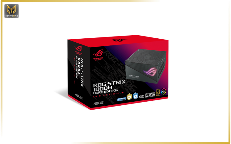 منبع تغذیه کامپیوتر ایسوس مدل Asus ROG STRIX 1000W Gold Aura Edition مشکی