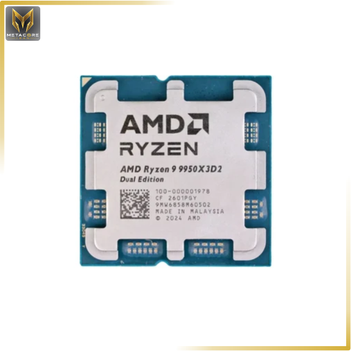 پردازنده AMD سری RYZEN 9 مدل 9950X3D2 بدون جعبه، نو و دارای گارانتی اصلی (فروش به صورت باندل)