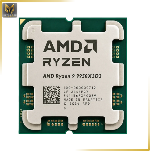 پردازنده AMD سری RYZEN 9 مدل 9950X3D2 بدون جعبه، نو و دارای گارانتی اصلی (فروش به صورت باندل)
