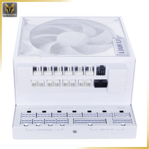 منبع تغذیه کامپیوتر لیان لی مدل Lian-Li EDGE Gold 1200W UK White ظرفیت 1200 وات رنگ سفید