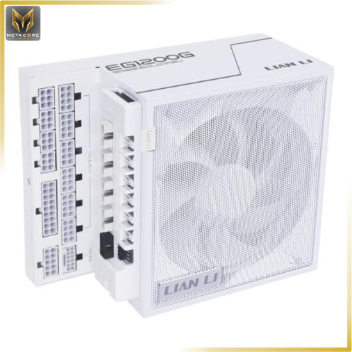 منبع تغذیه کامپیوتر لیان لی مدل Lian-Li EDGE Gold 1200W UK White ظرفیت 1200 وات رنگ سفید