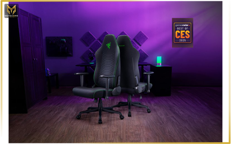 صندلی گیمینگ ریزر مدل RAZER ISKUR V2 X FABRIC BLACK مشکی پارچه ای