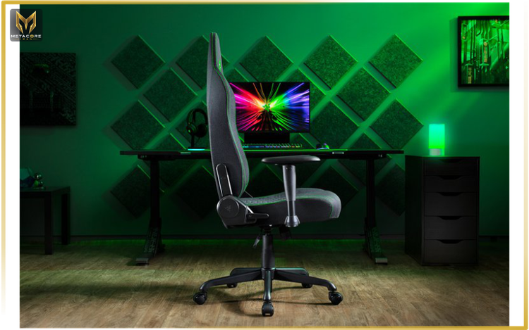 صندلی گیمینگ ریزر مدل RAZER ISKUR V2 X FABRIC BLACK مشکی پارچه ای