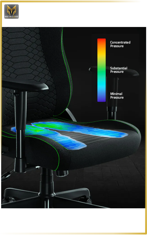 صندلی گیمینگ ریزر مدل RAZER ISKUR V2 X FABRIC BLACK مشکی پارچه ای